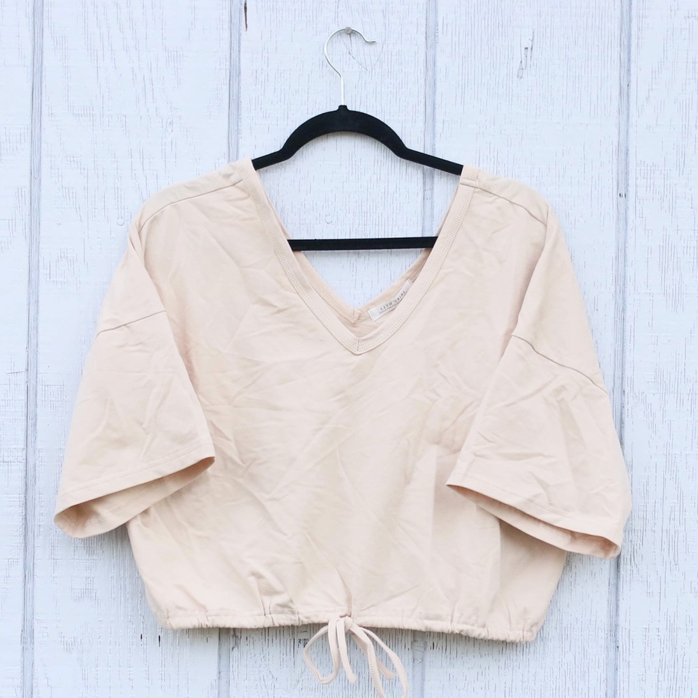 12th Tribe Cream Crop Top